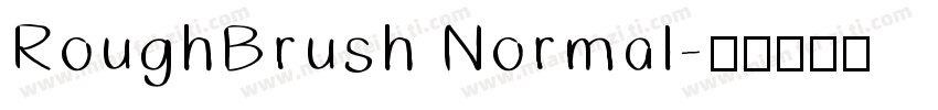 RoughBrush Normal字体转换